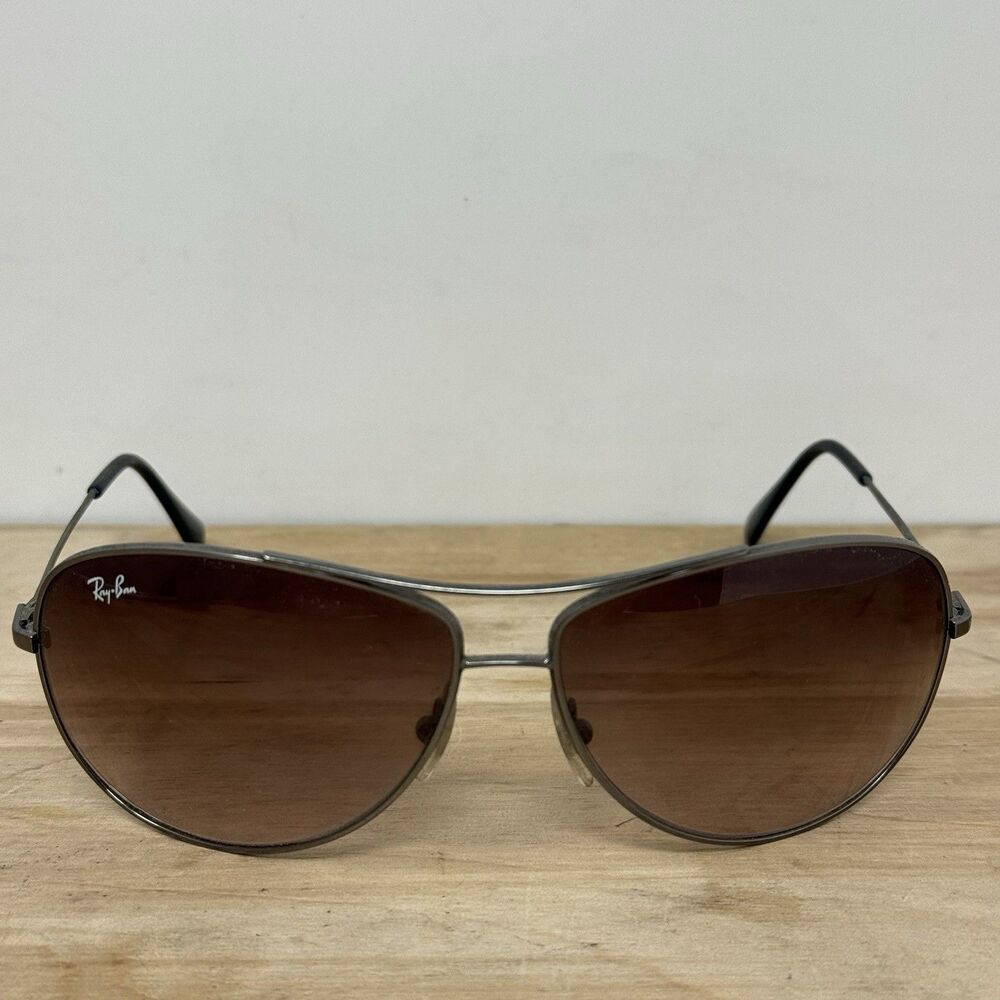 Vintage Ray-Ban Aviator RB3293 001/13 GOLD 63-13 W/ Brown GRADIENT Lens